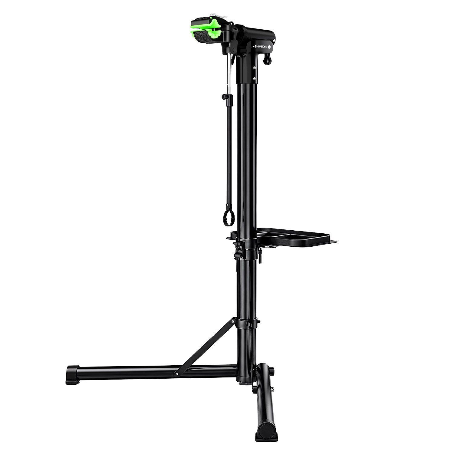 FAHRRADSTÄNDER Reparaturständer Belastbarkeit bis 50 kg klappbar - Schwarz, Metall (81/169/41cm) - Juskys