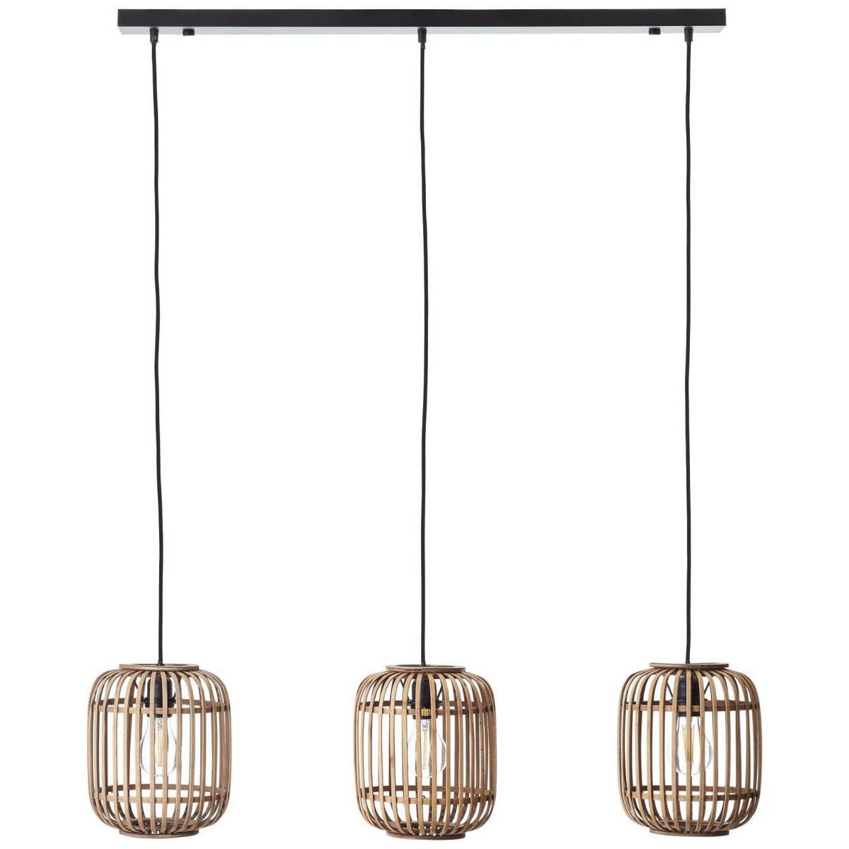 PENDELLEUCHTE Woodrow 93778/20 - Hellbraun, Metall (21.5/105/130cm) - Brilliant