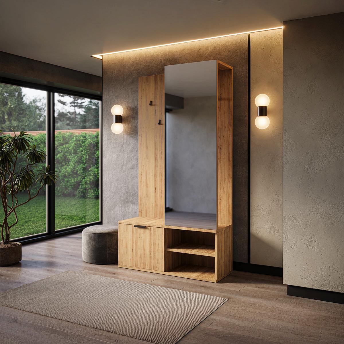 VITRINE Ondine Holz - Braun, Holzwerkstoff (100/180/35cm) - Petits-meubles