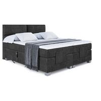 BOXSPRINGBETT elektrisch verstellbar mit 2 Matratzen H4/Taschenfederung MAYA EL 180 x 200 Schwarz - Schwarz, Holzwerkstoff (187/200cm) - ALTDECOR