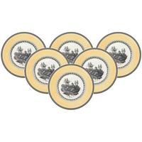 FRÜHSTÜCKSTELLER Audun Chasse weiß-grau-gelb ø 21,6 cm 6er Set - Gelb/Weiß, Keramik (21.6cm) - Villeroy & Boch
