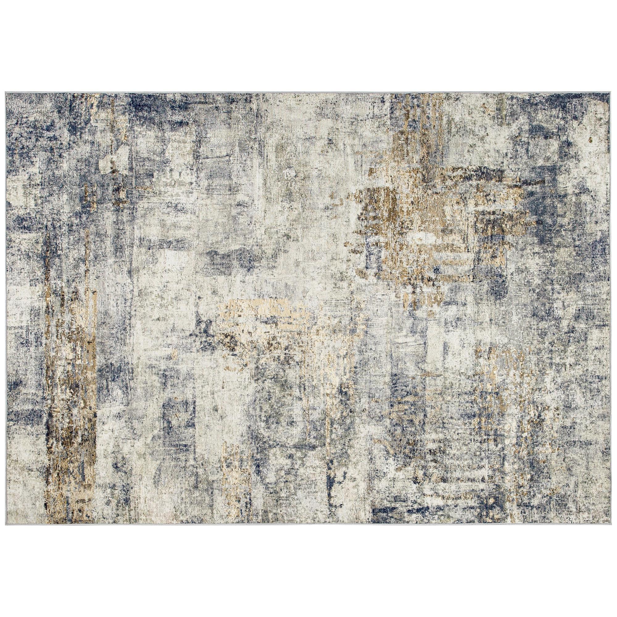 TEPPICH Polyester Grau - Grau, Textil (160/230cm) - HOMCOM