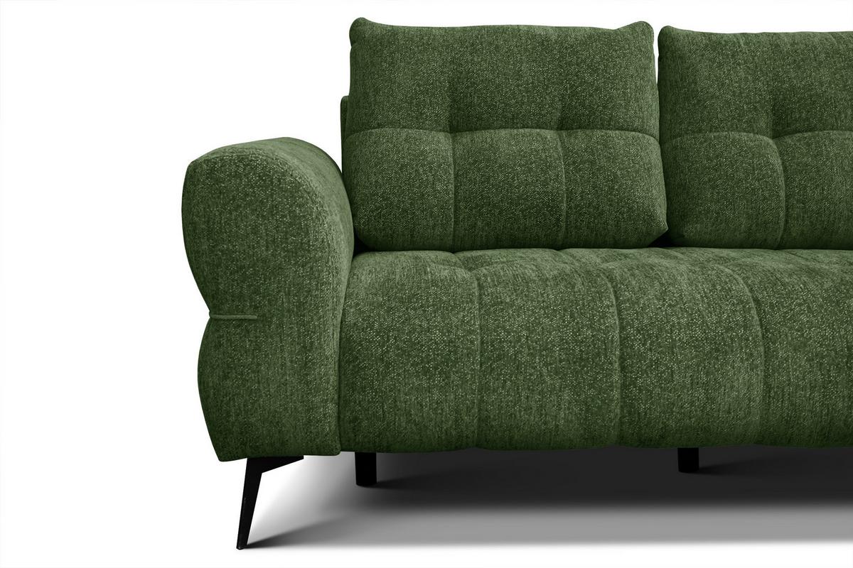 SOFA SALVINI 2,5-Sitzer, dunkelgrün - Dunkelgrün, Holz/Textil (206/88/99cm) - Wozimo