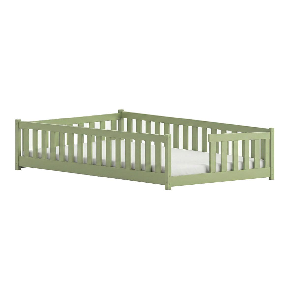 BETT 120/200 Théa Olive - Grün, Holz (120/200cm) - Petits-meubles