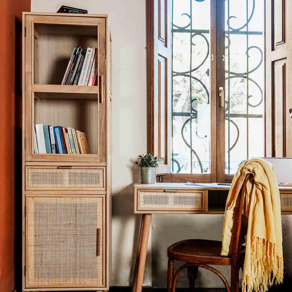 VITRINE aus MDF 47x41x174 cm - Braun, Holz (46.5/173.5/40.5cm) - Wanderlust