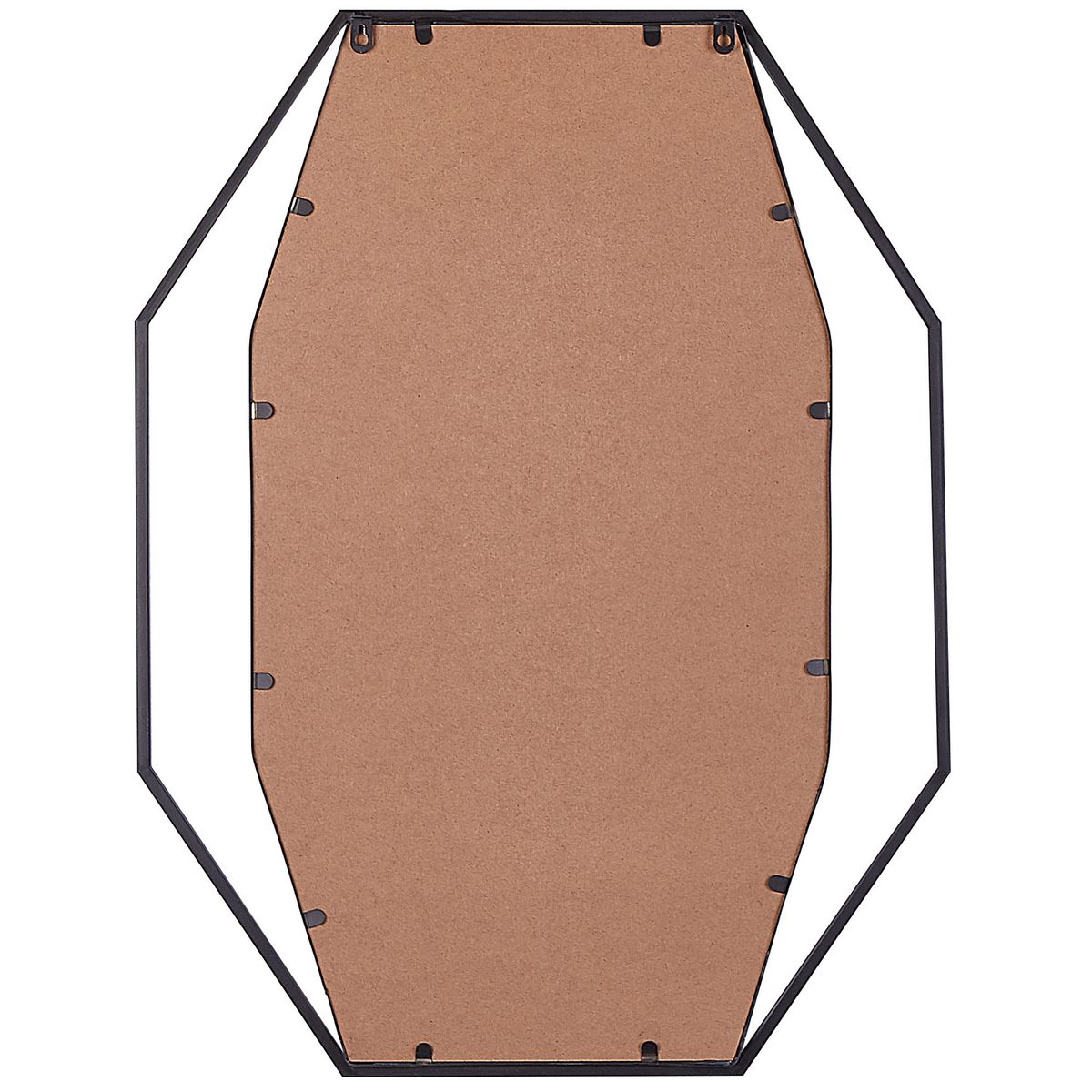 WANDSPIEGEL graphitgrauachteckig 80/60 cm Nire - Grau, Metall (60/80/3cm) - Beliani