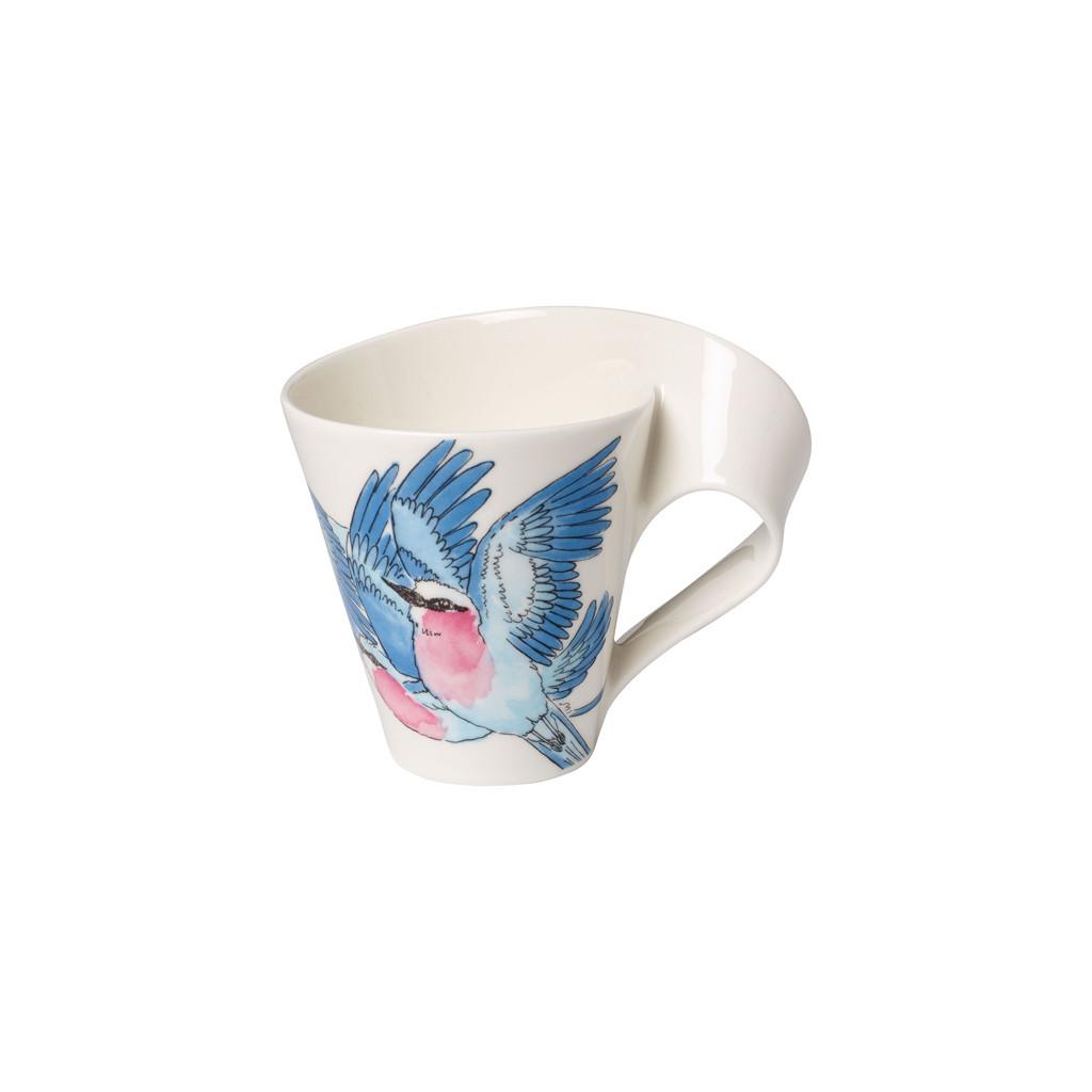 BECHER MIT HENKEL NewWave Caffè weiß-blau 300 ml - Blau/Weiß, Keramik (0.3L) - Villeroy & Boch