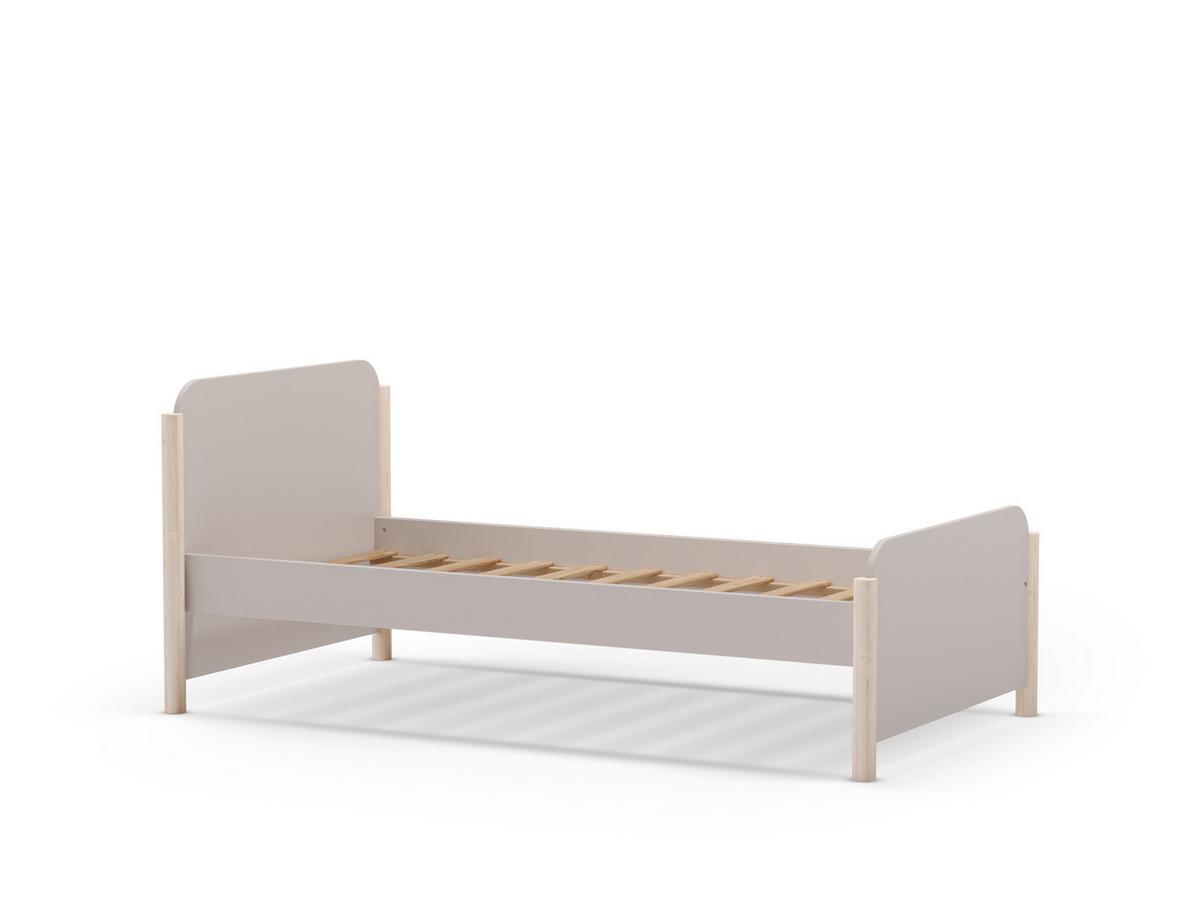 BETT Enola Beige 199/107.2/70 cm - Beige, Holz (190/90cm) - Calicosy