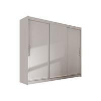 KLEIDERSCHRANK Aston II - Kaschmir/Silberfarben, Holzwerkstoff/Kunststoff (250/215/58cm) - MIRJAN24