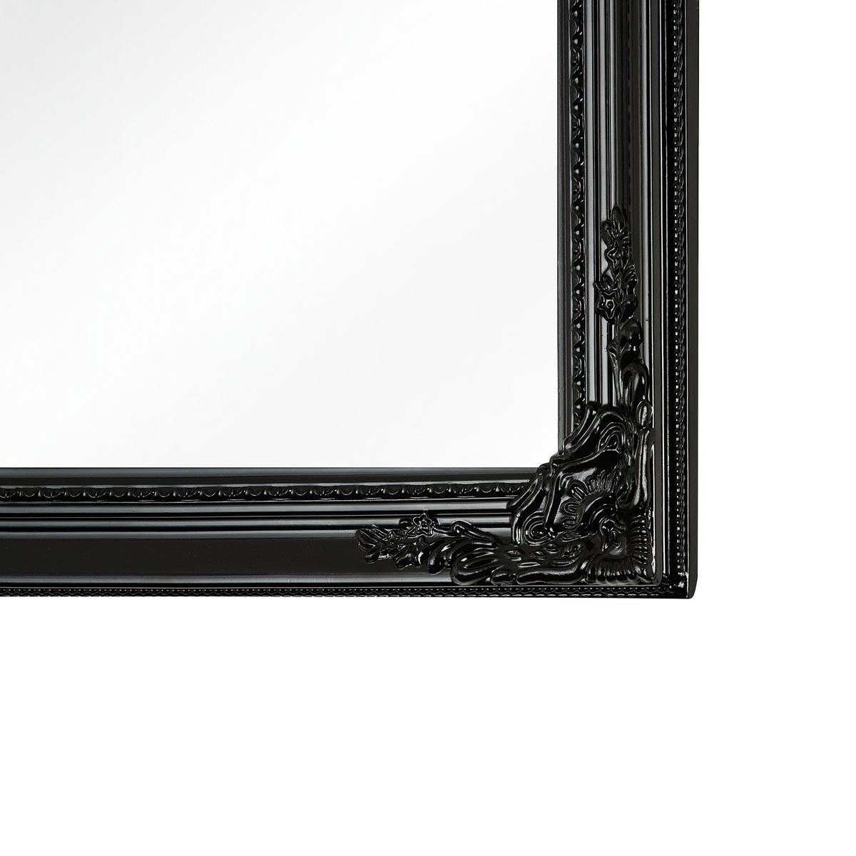 WANDSPIEGEL schwarz rechteckig 50/130 cm Fougeres - Schwarz, Kunststoff (50/130/3cm) - Beliani