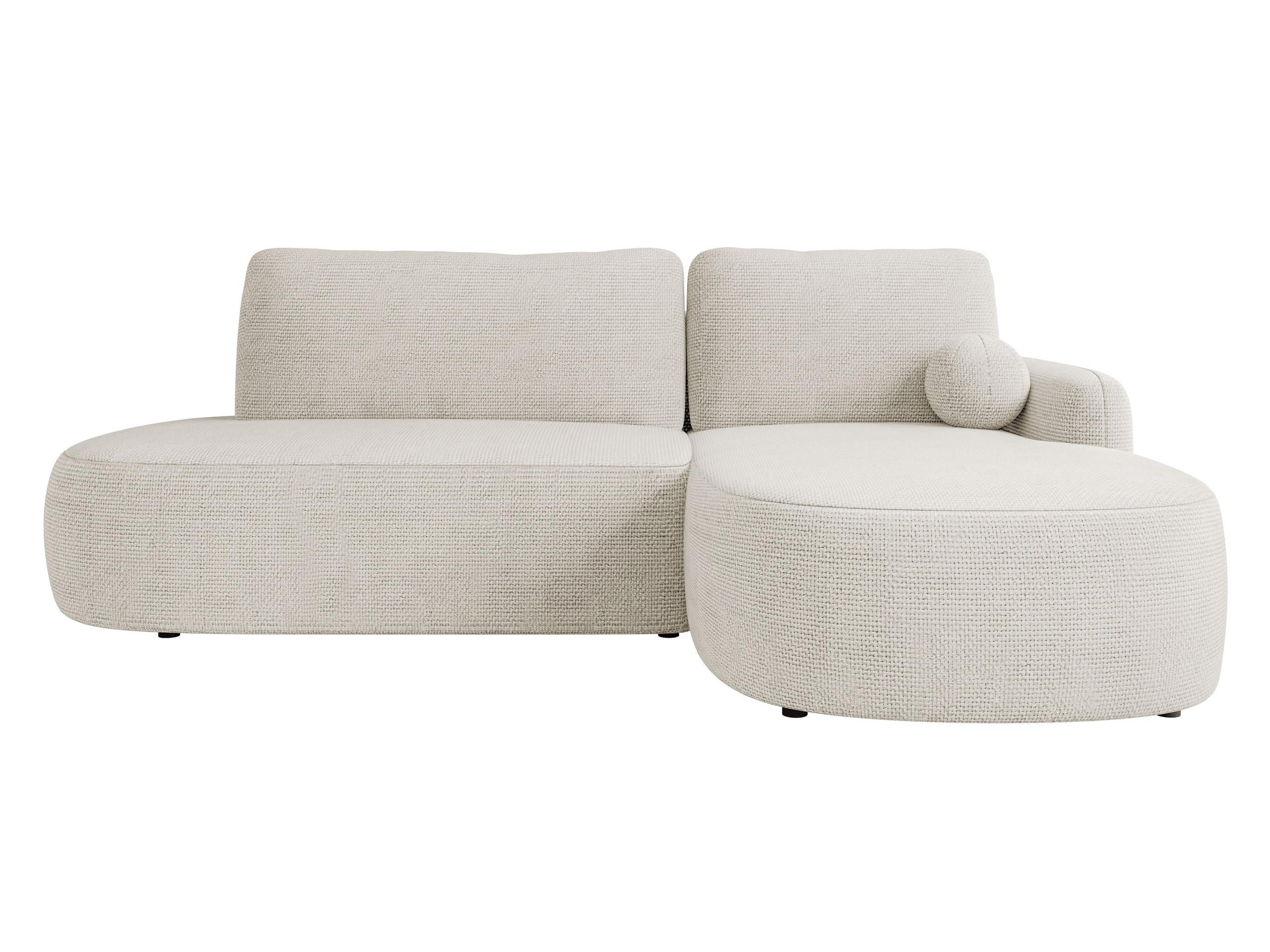 ECKSOFA Loridu O, Seite: Rechts - Creme/Schwarz, Holz/Kunststoff (274/174cm) - MIRJAN24