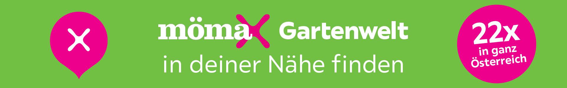 Grüner Teaser, mömax Gartenwelt in deiner Nähe finden, 22x in ganz Österreich