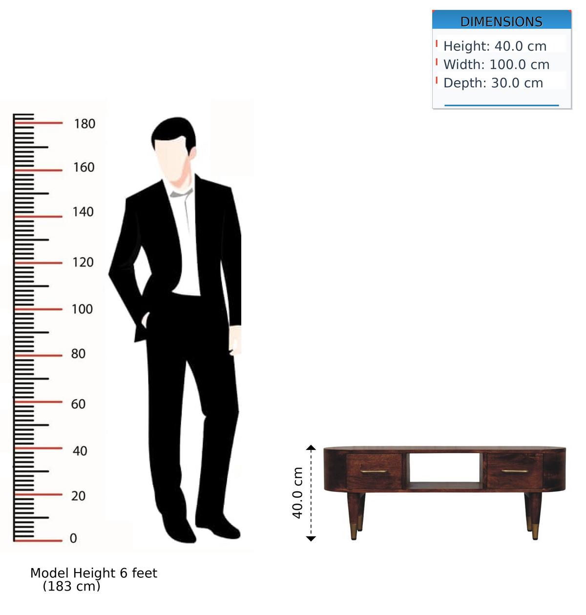 MEDIENKONSOLE mit Wine-Wood-Oak-Finish, 2 Schubladen, 1 offene Ablage, dunkelbraun - Dunkelbraun, Holz (100/40/30cm) - Artisan Furniture