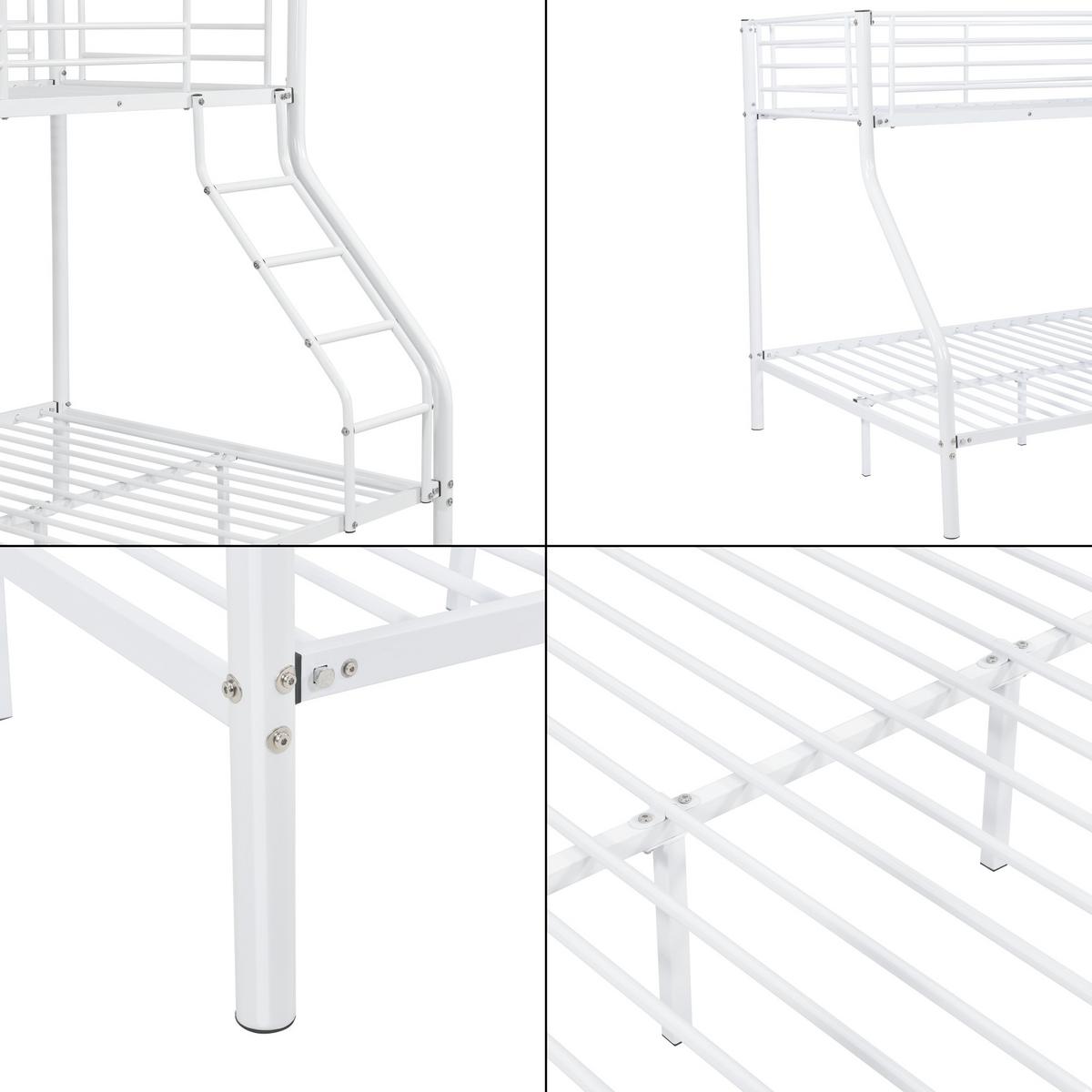ETAGENBETT Sortland - Weiß, Metall (140/200cm) - [neu.haus]
