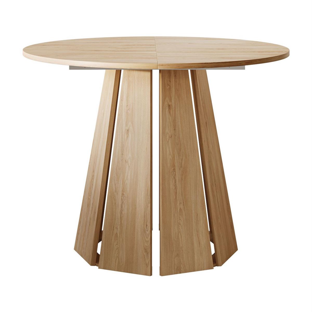 ESSTISCH SILVA ausziehbar, Naturbuche, 100-140cm - Naturfarben, Holzwerkstoff (100/100/76cm) - Lookway