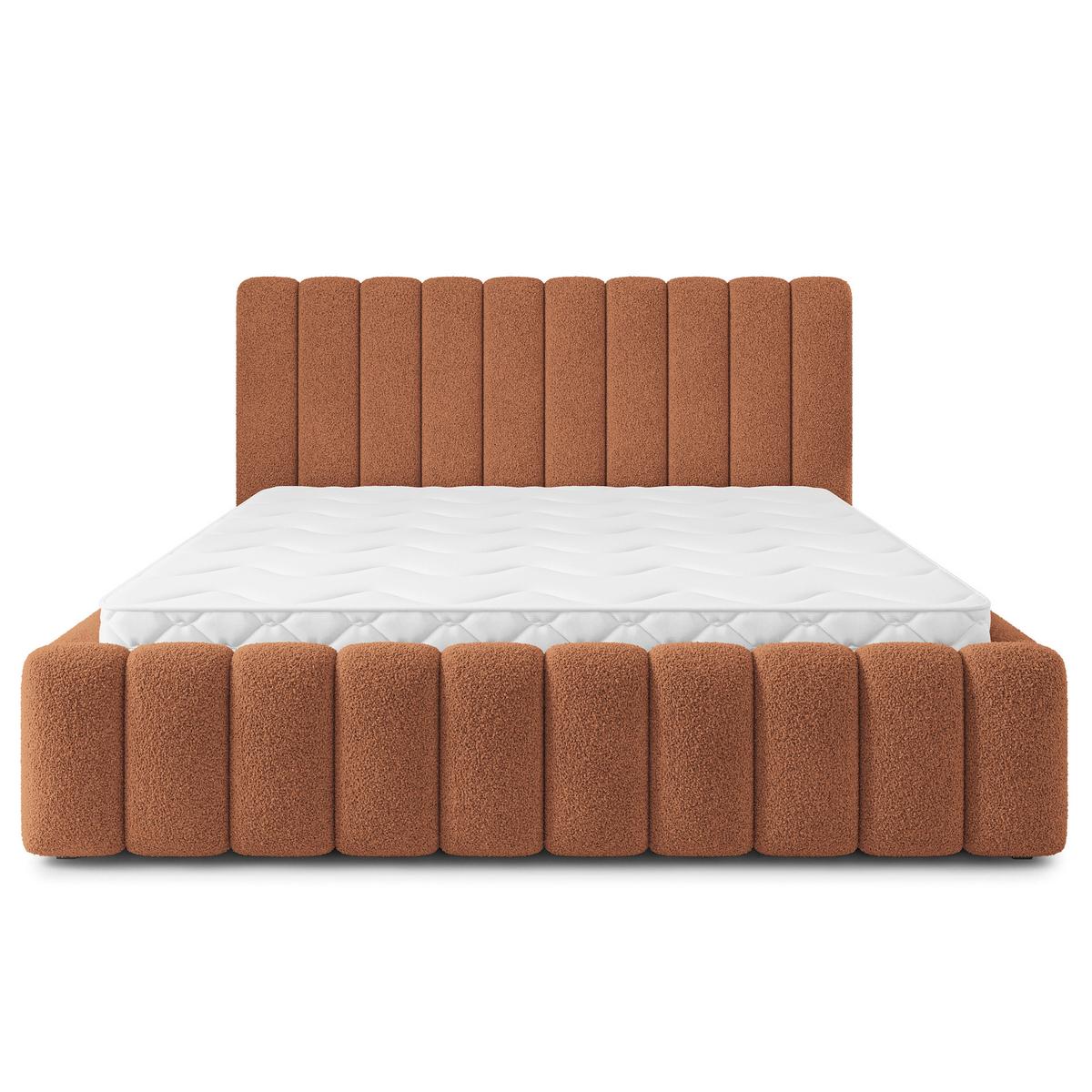 POLSTERBETT DINESE Q 120x200 cm mit Bettkästen - Kupferfarben - Kupferfarben, Holz (120/200cm) - MASSENO
