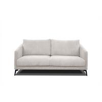 SOFA VILT 2,5-Sitzer, weiß - Schwarz/Weiß, Holzwerkstoff/Textil (202/89/94cm) - Wozimo