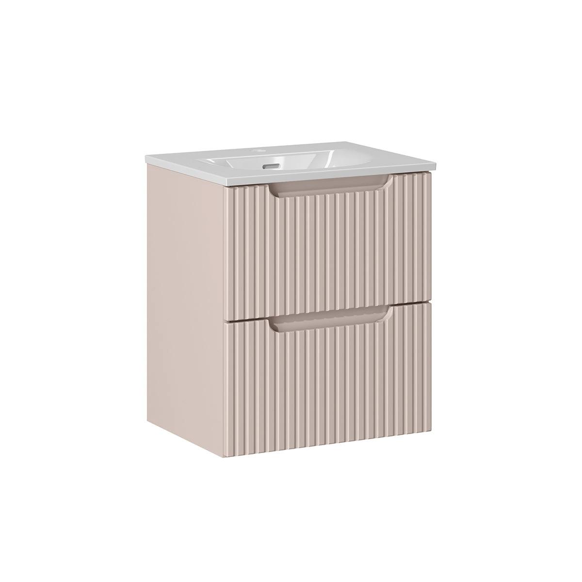 WASCHTISCH 50cm Riva Kaschmir - Beige, Holzwerkstoff (50/57/40cm) - Petits-meubles