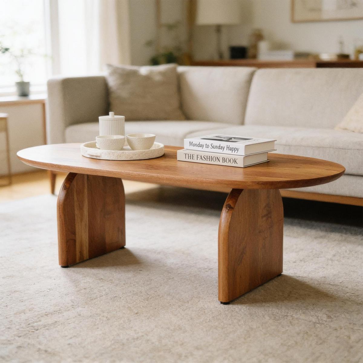 COUCHTISCH TAMIL natur - Naturfarben, Holz (60/120/40cm) - IDIMEX