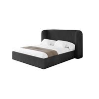 POLSTERBETT mit Bettkasten und Lattenrost, Bett mit Matratze H3/H4 - ESTI 140x200 Schwarz - Schwarz, Holzwerkstoff/Textil (140/200cm) - ALTDECOR