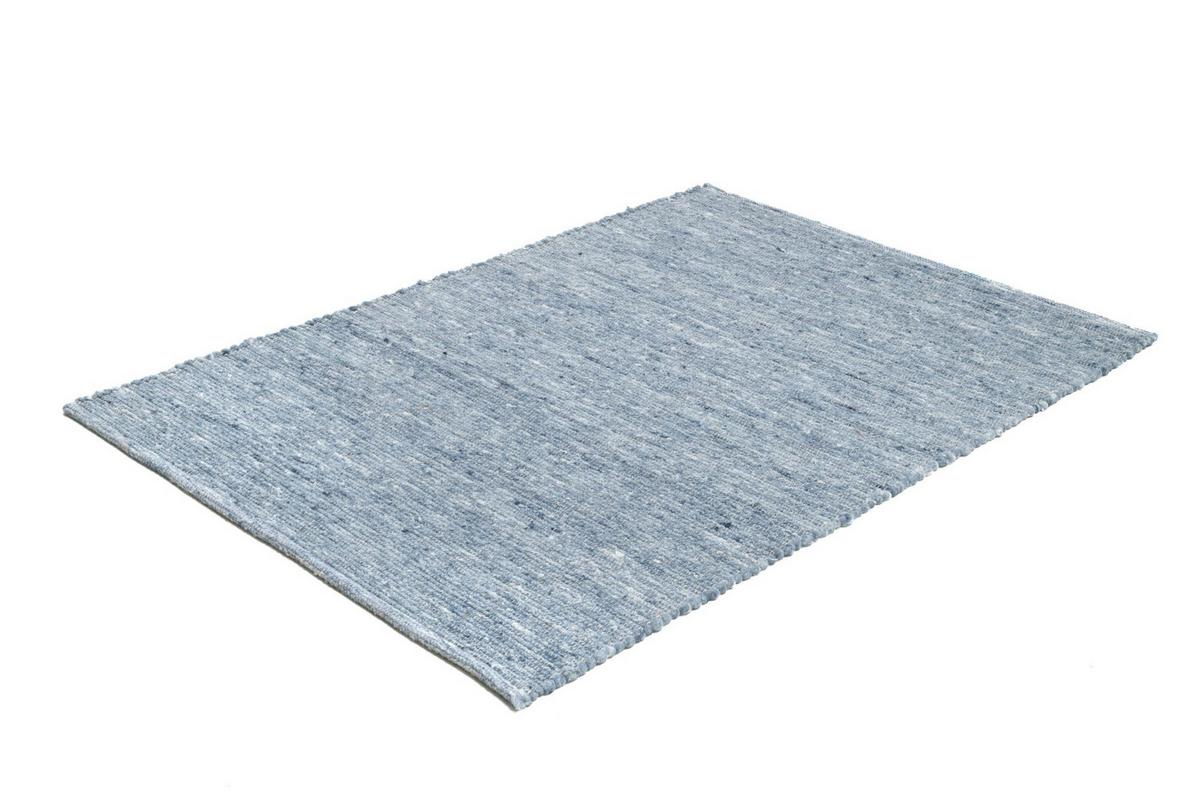 HANDWEBTEPPICH Alm-Freude 60x90 cm - Blau, Textil (60/90cm) - THEKO