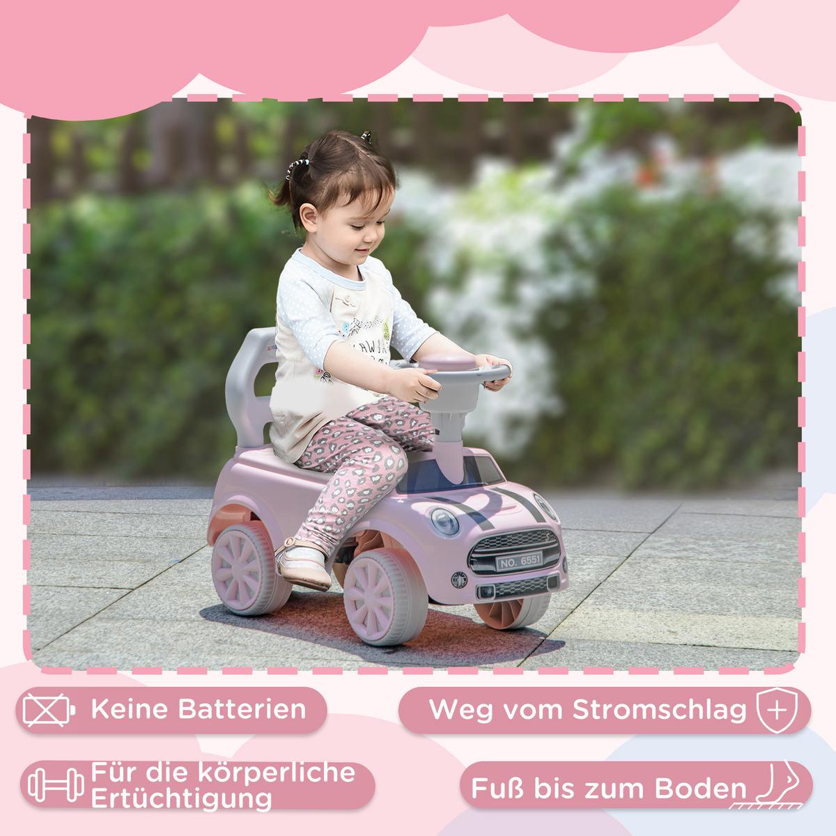 RUTSCHAUTO - Rosa, Kunststoff (53/25/35cm) - AIYAPLAY
