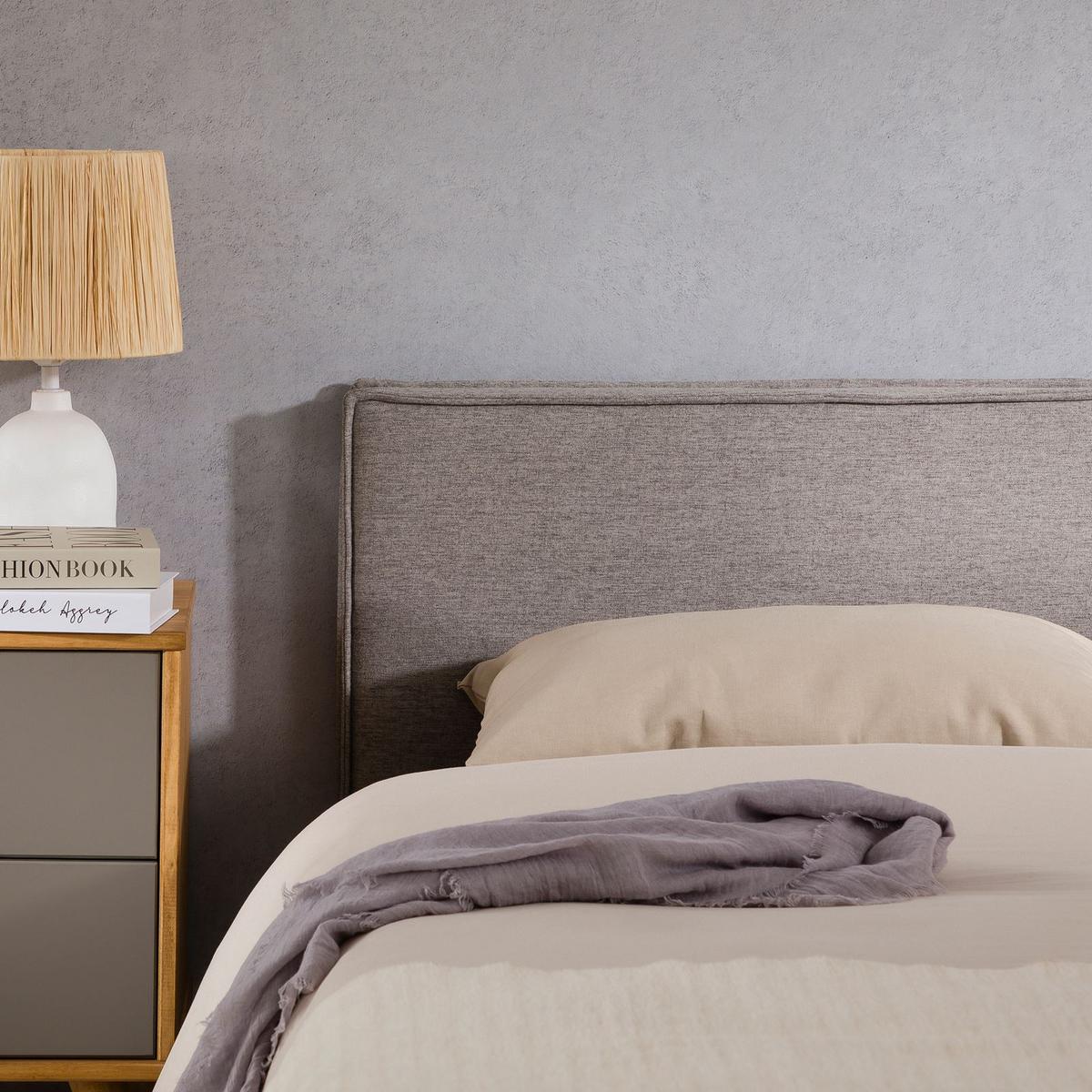 KOPFTEIL KLAO 160x190 cm grau - Grau, Textil (161/59/6cm) - IDIMEX