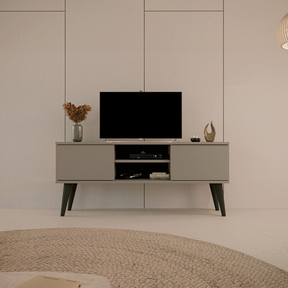 TV-MÖBEL Toronto Grau - Grau, Holzwerkstoff (120/35/55cm) - Petits-meubles