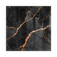 GLASPLATTE für Kamin 50x50 cm - Schwarz, Glas (50/50/0.4cm) - TULUP