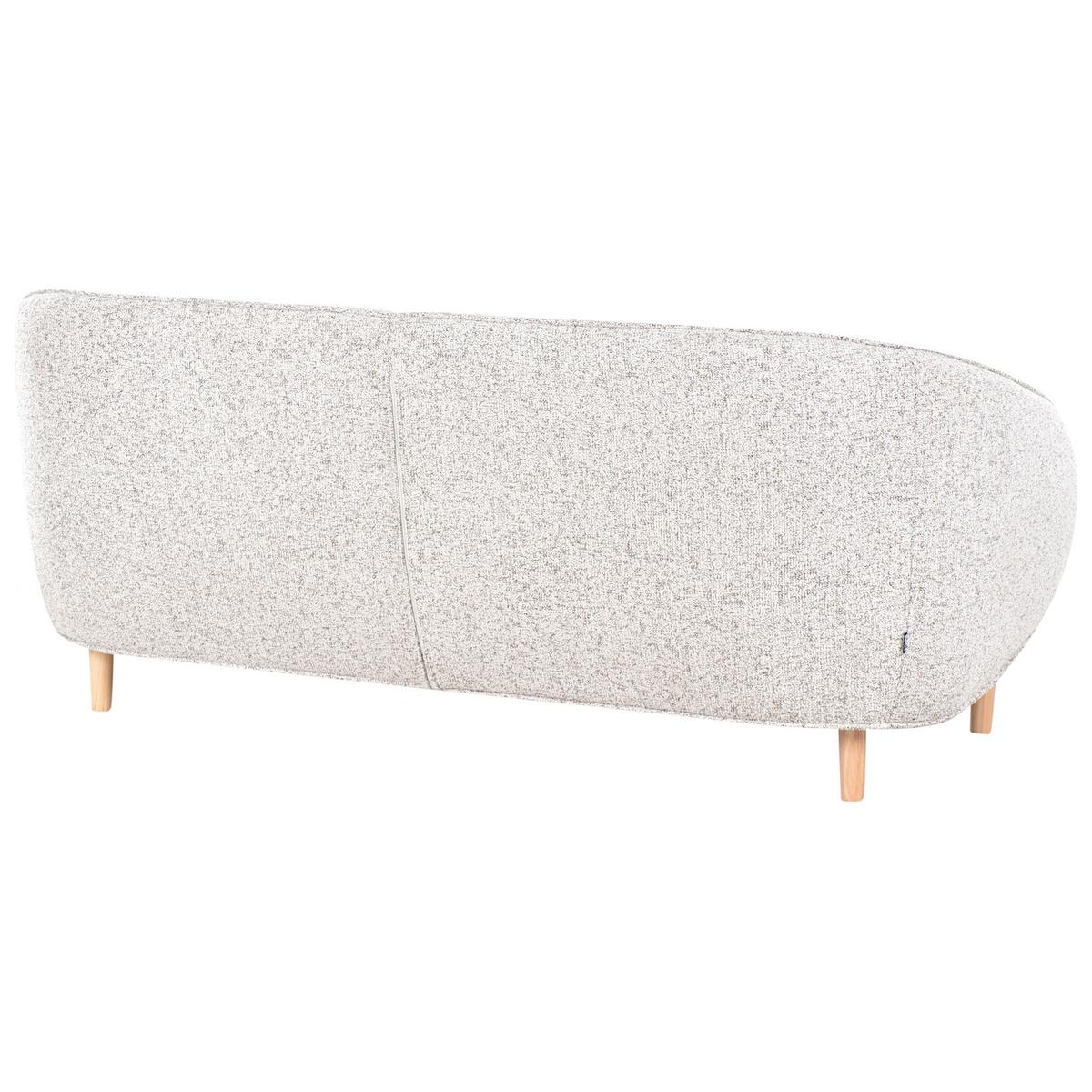 SOFA Stoff Hellbeige Umea - Beige/Braun, Textil (190/78/85cm) - Beliani