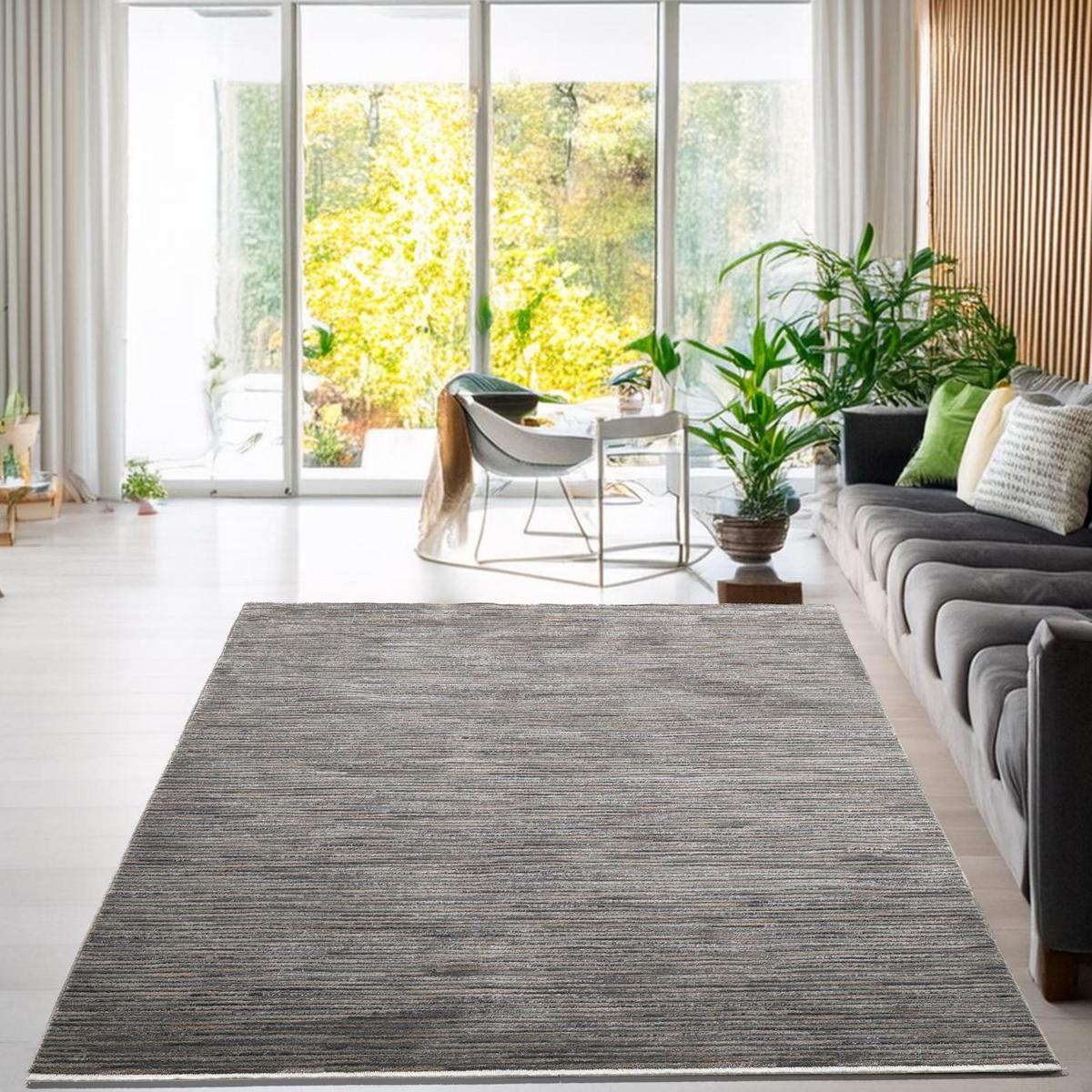 FLACHWEBETEPPICH Corduletta 180x280 cm - Dunkelgrau, Textil (180/280cm) - Gino Falcone