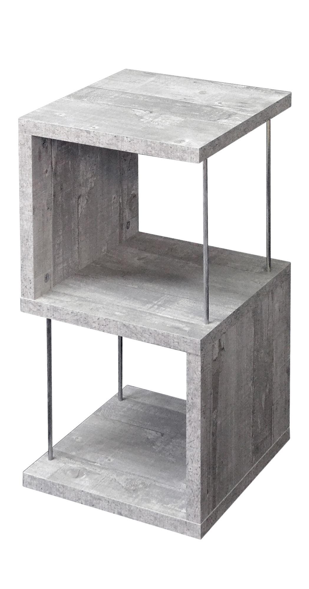 REGAL Elga 33x33x65 aus Holzwerkstoff in der Farbe beton - Grau, Kunststoff (33/65/33cm) - 58aufmkessel