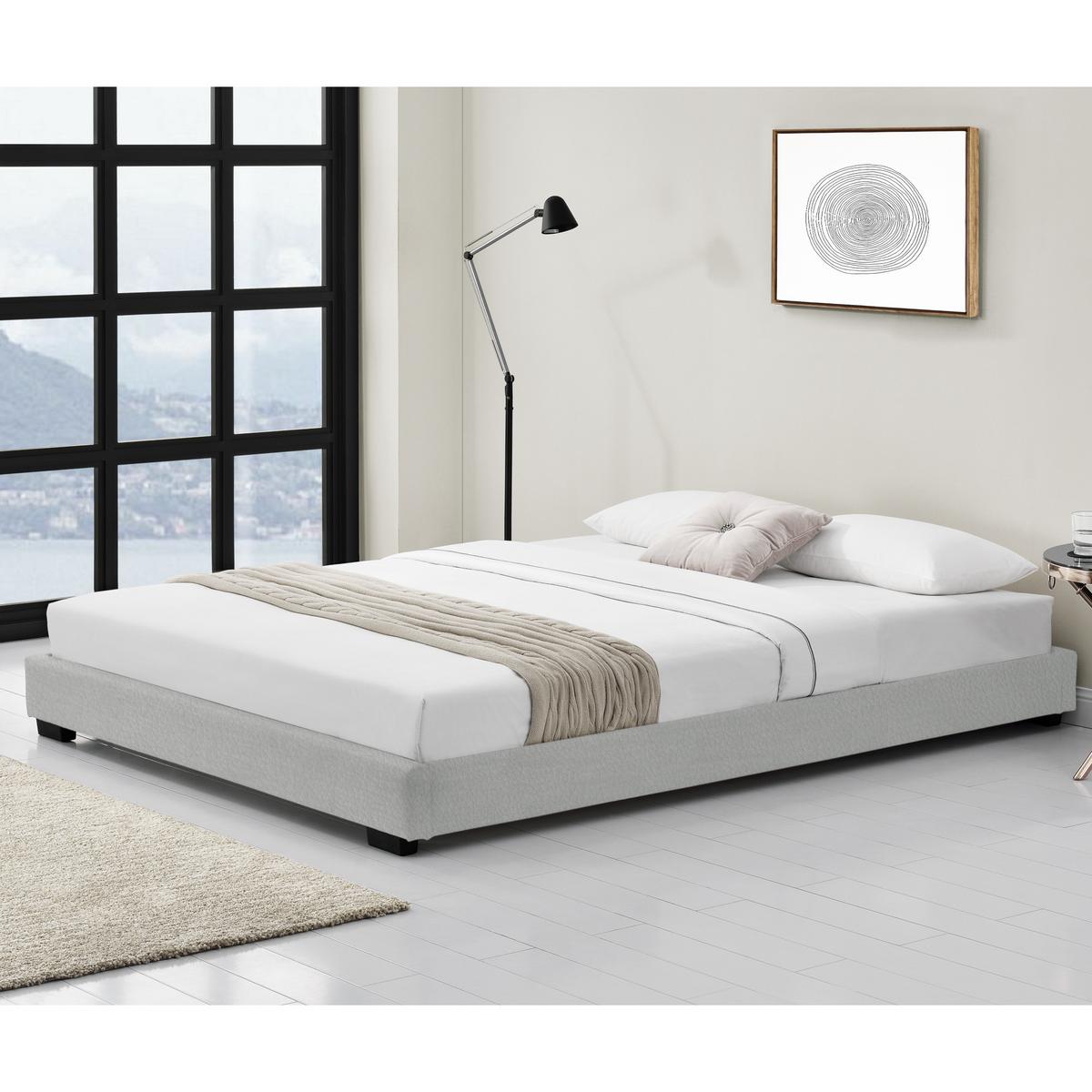 POLSTERBETT Masari - Weiß, Textil (180/200cm) - Corium