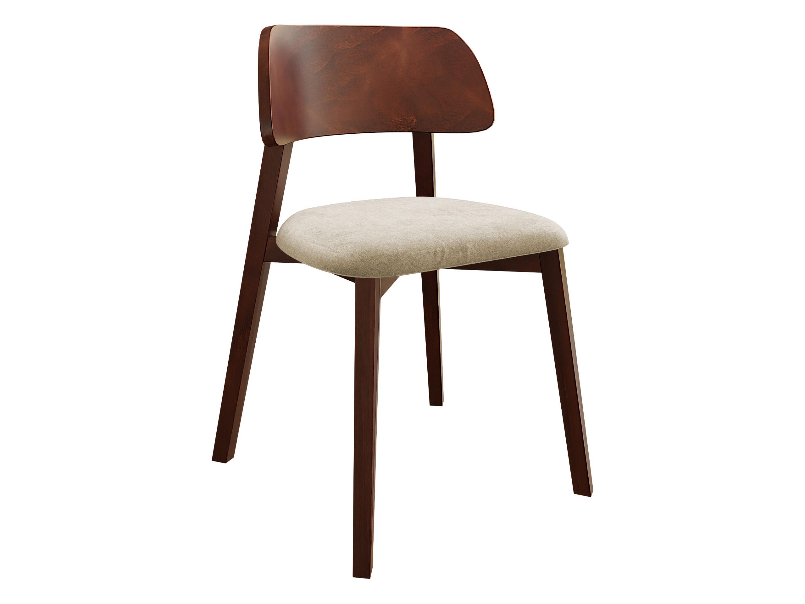 POLSTERSTUHL Dario, Holzfarbe: Nuss - Nussbaumfarben/Naturfarben, Holz/Textil (47/80/50cm) - MIRJAN24