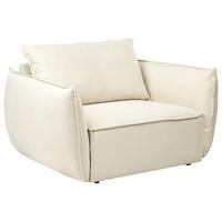 SESSEL Hellbeige Kunes - Beige, Textil (124/78/94cm) - Beliani