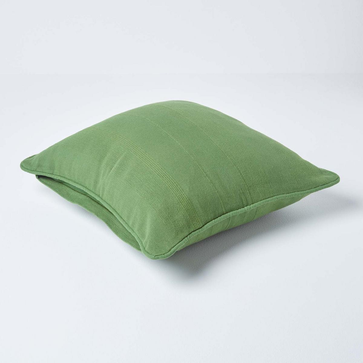 KISSENHÜLLE Rajput 60/60 cm, 100% Baumwolle - Olivgrün, Textil (60/60cm) - Homescapes