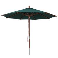 SONNENSCHIRM C57B Dunkelgrün - Dunkelgrün, Holz (300/300cm) - MCW