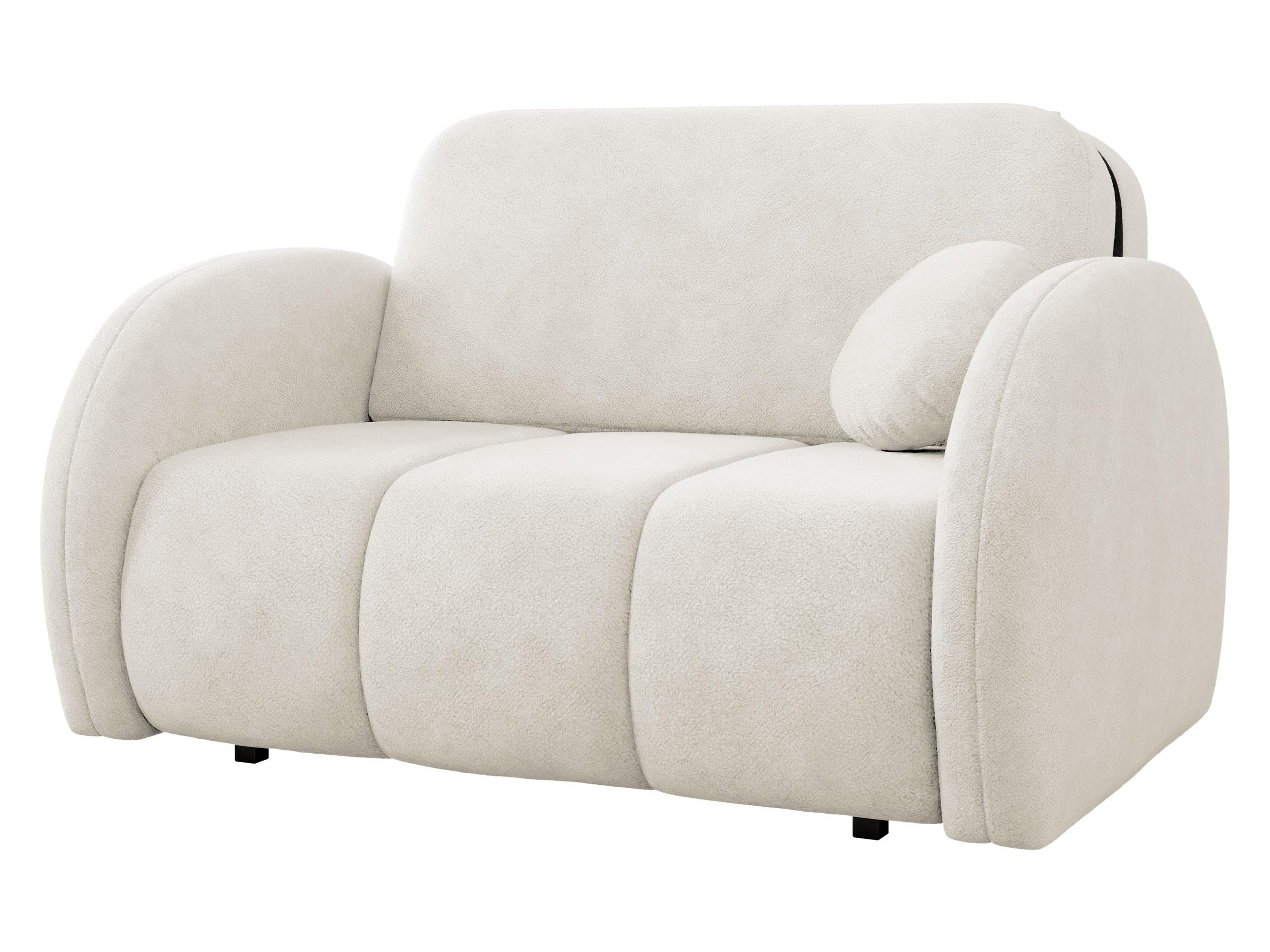 SCHLAFSOFA Viva Comfy II - Creme/Schwarz, Holz/Textil (132/85/103cm) - MIRJAN24