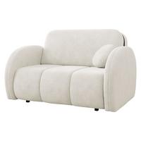 SCHLAFSOFA Viva Comfy II - Creme/Schwarz, Holz/Textil (132/85/103cm) - MIRJAN24