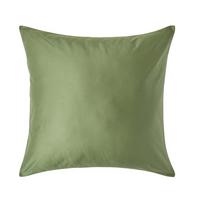 BIO-KISSENBEZUG Satin, Fadendichte 400 - Grün, Textil (80/80cm) - Homescapes