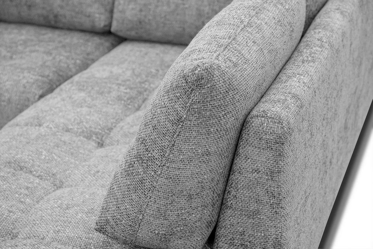 ECKSOFA SALVINI 5-Sitzer, grau - Schwarz/Grau, Holzwerkstoff/Textil (292/158cm) - Wozimo