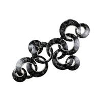 WANDDEKO Schwarz-Weiß 107/61 cm - Schwarz, Metall (3.1/61/7cm) - KUNSTLOFT
