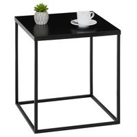 BEISTELLTISCH HILAR schwarz - Schwarz, Metall (40/40/45cm) - IDIMEX