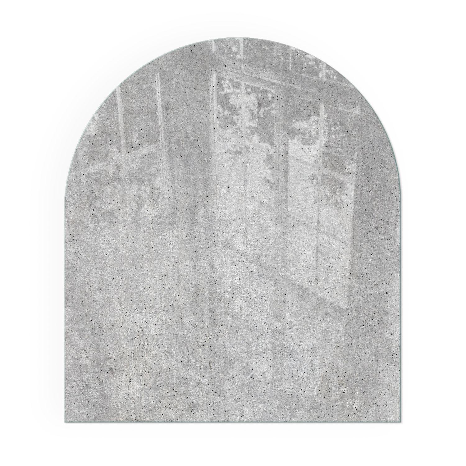 GLASPLATTE für Kamin 80x70 cm - Grau, Glas (80/70/0.4cm) - TULUP