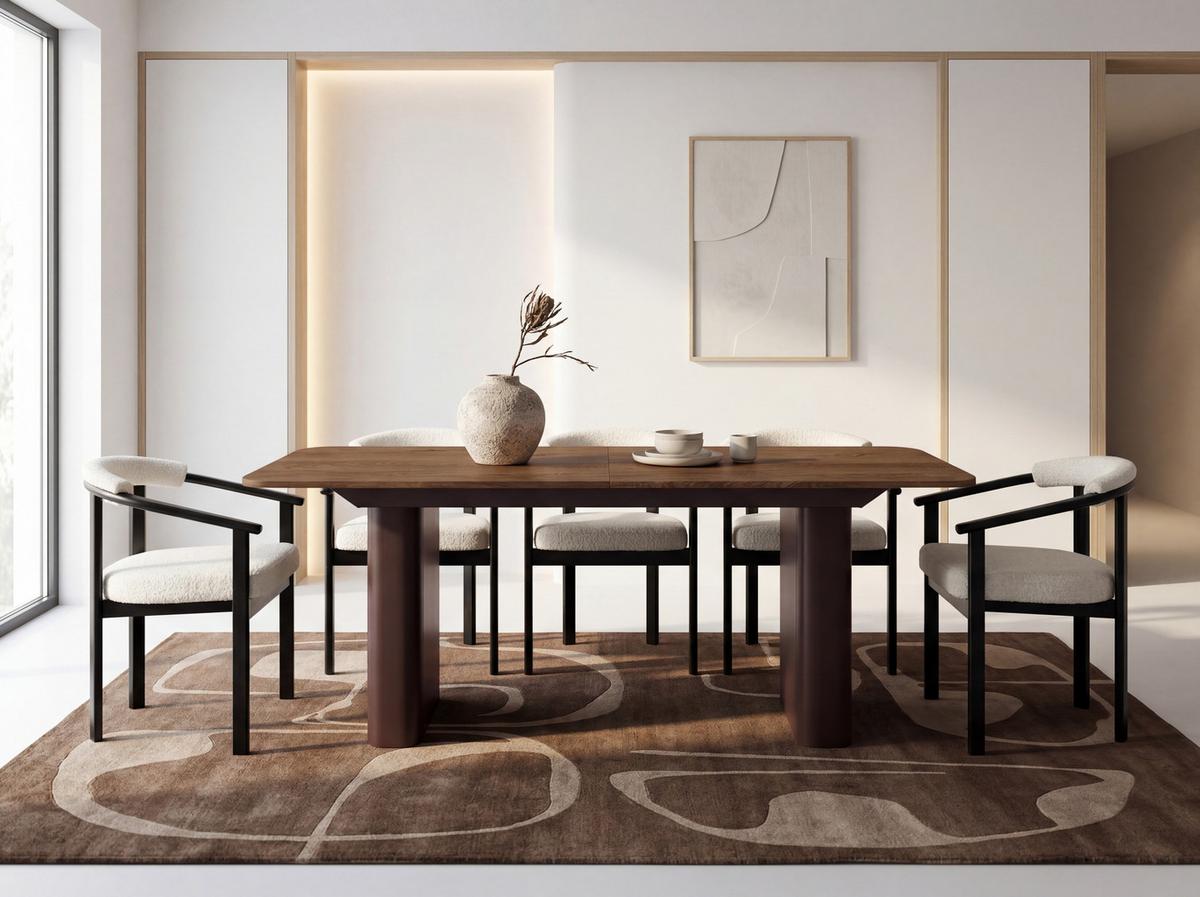ESSTISCH Riven rechteckig ausziehbar verlängerbar mit Butterfly-Auszug, Eiche Braun Rustikal 200-296/90/76 cm - Alteiche/Braun, Holzwerkstoff/Metall (90/296/76cm) - WFL GROUP