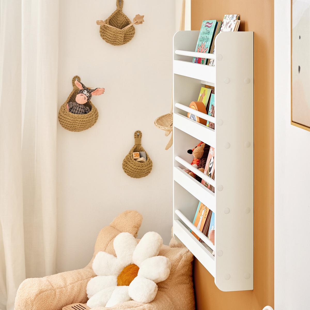 KINDERREGAL Weiß - Weiß, Holz/Holzwerkstoff (60/80/12cm) - SoBuy