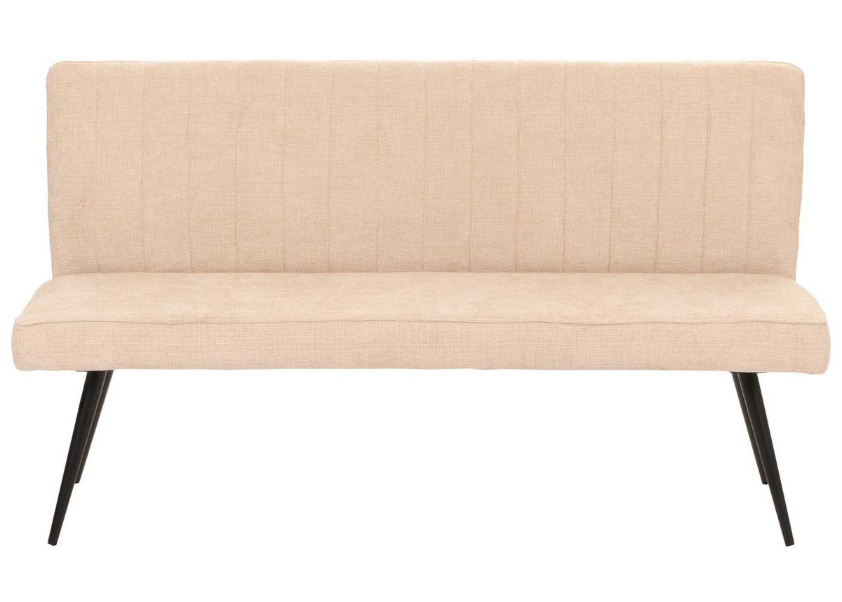 SITZBANK Beige - Dunkelgrau/Beige, Textil (160/90/60cm) - MCW