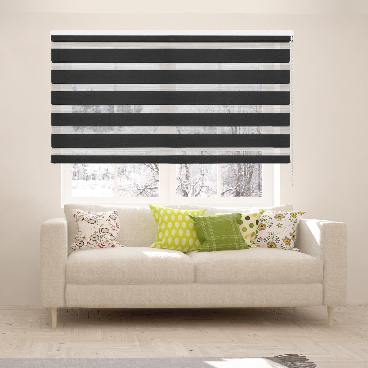DOPPELROLLO Silber 160X250 - Silberfarben, Kunststoff (160/250cm) - STORESDECO