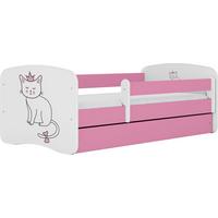 KINDERBETT Emily mit Schublade und Matratze, Rosa 80x180 cm - Altrosa, Holzwerkstoff (180/80cm) - WFL GROUP