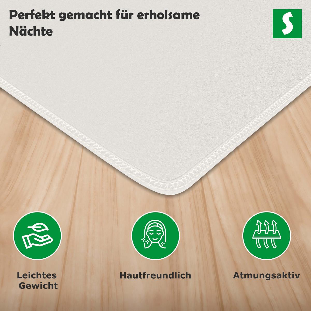 MATRATZENSCHONER 180x200 cm – Wasserdicht, Weich und Komfortabel - Weiß, Textil (180/200cm) - Schlaftroll